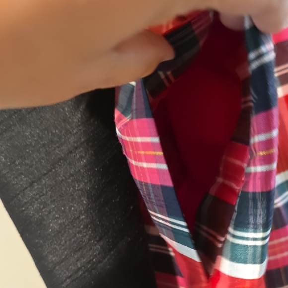 Plaid Red and Pink Christmas Skirt -NWT - Picture 3 of 3